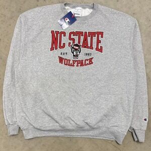 Champion Reverse Weave NC State Wolfpack Crewneck Sweatshirt Sz XXL